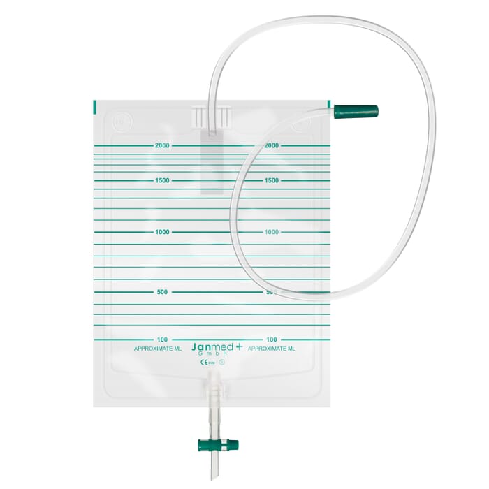 Urinbeutel mit Ablass und Rückflusssperre 2000 ml, unsteril