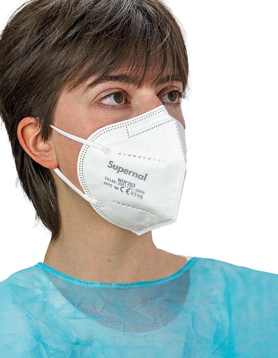 Supernal FFP2 NR Atemschutzmaske inkl. Maskenhaken 