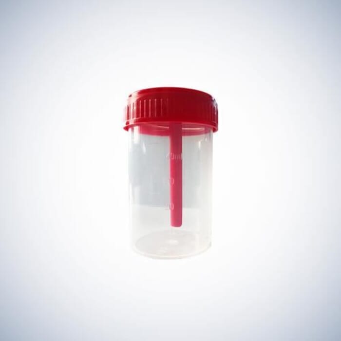 Stuhlsammelbehälter mit integriertem Entnahmelöffel 40ml