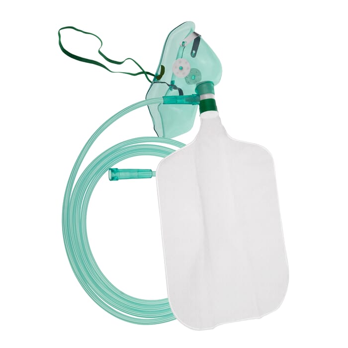 Sauerstoffmaske mit Reservoirbeutel, für Erwachsene